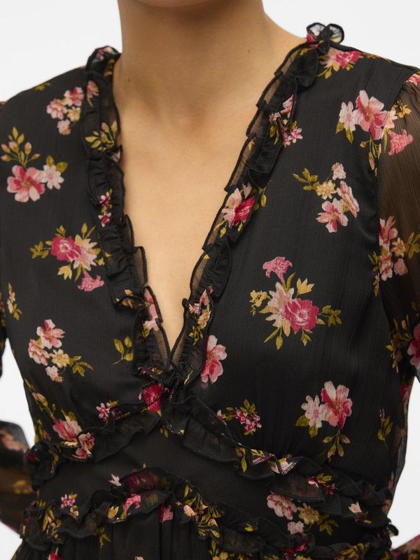 Vero Moda - Smilla - Mini-jurk - All-over Motief - Chiffon