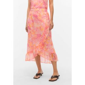 VERO MODA - VMSMILLA - Wikkelrok - Lichtroze - Midi-lengte