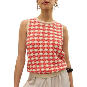 Vero Moda Carry Sleeveless Crew Sweater Dames - Maat L