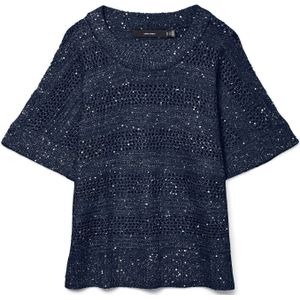 Gebreide Trui - Effen - Knitwear - Glitterend
