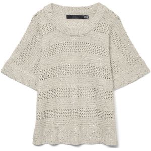 Pullover - Groen - Gebreid - Pailletten Detail