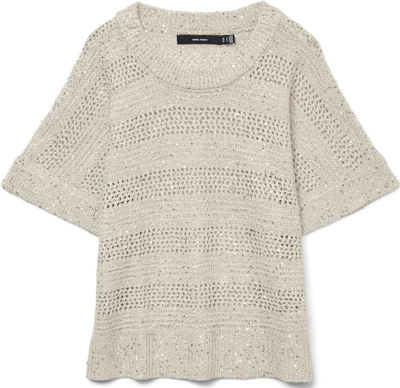 Pullover - Groen - Gebreid - Pailletten Detail