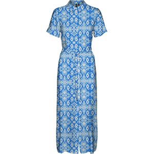 VERO MODA - VMEASY JOY LONG SHIRT DRESS - Dames - Maxi Jurk - Print - Regular Fit