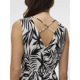 VERO MODA - Maxi-jurk - Wit - Viscose - Wijd uitlopend
