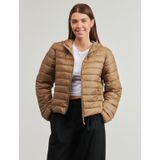 Only - Onltahia Lw Quilted Hood Jkt - Gewatteerde Jas - Cocoa Crème - Dames