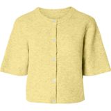 Pieces - Silly - Cardigan - Zacht - Ronde Hals - Korte Mouwen - Knoopsluiting