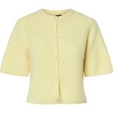Pieces - Silly - Cardigan - Zacht - Ronde Hals - Korte Mouwen - Knoopsluiting