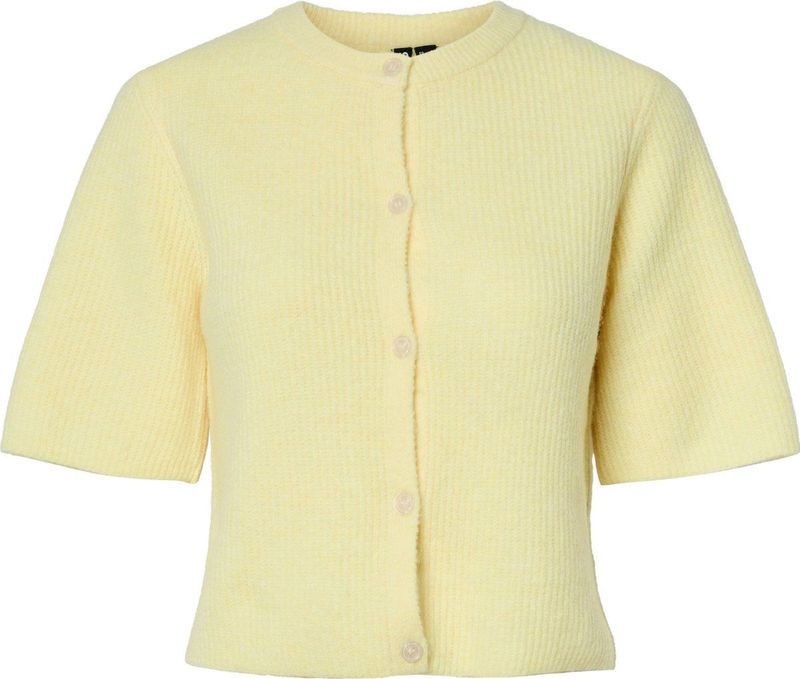 Pieces - Silly - Cardigan - Zacht - Ronde Hals - Korte Mouwen - Knoopsluiting