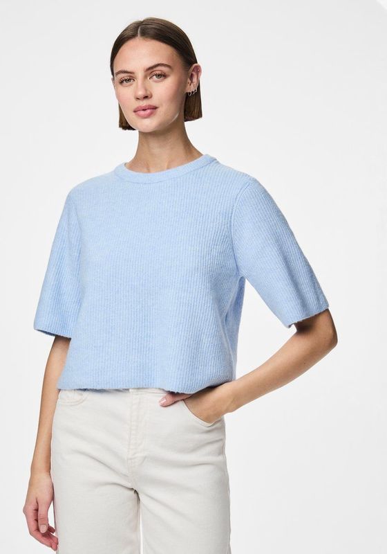 Pcsilly - Korte Mouwen - Gebreide Top