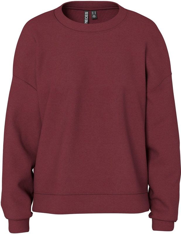 Pieces Trui Pcchilli Ls Loose Sweat Noos Bc 17156302 Tawny Port Dames Maat - XS