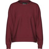 PIECES sweater PCCHILLI donkerrood