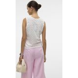 Vmthas - Top - Zwart - U-Hals - Mouwloos - Geknoopt Detail