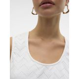 Vmthas - Top - Zwart - U-Hals - Mouwloos - Geknoopt Detail