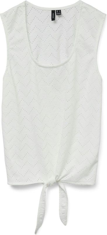 Vmthas - Top - Zwart - U-Hals - Mouwloos - Geknoopt Detail