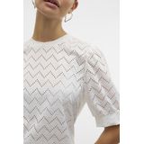 Top - O-hals - Regular Fit - 2/4 Ballonmouwen