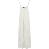 Vero Moda - Vmthas - Maxi Jurk - Wit - 95% Gerecycled Polyester