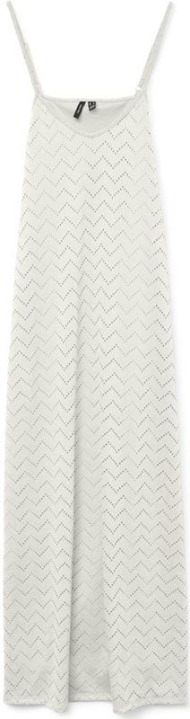 Vero Moda - Vmthas - Maxi Jurk - Wit - 95% Gerecycled Polyester
