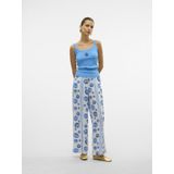 VERO MODA - Top - Blauw - Mouwloos - Ronde Hals - Katoen