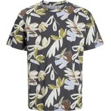 Jack & Jones Junior - Jorvarenna - T-shirt - Donkergrijs/Multicolor - Katoen