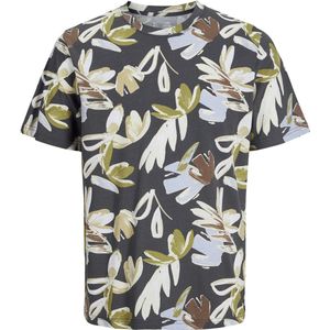 JACK & JONES JUNIOR - T-shirt - Donkergrijs/Multi - 100% Katoen