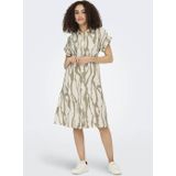 JDY - Lange Jurk - Blousejurk - Midi-lengte - Korte Mouwen - Regular Fit