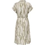 JDY - Lange Jurk - Blousejurk - Midi-lengte - Korte Mouwen - Regular Fit