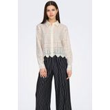 Jacqueline de Yong - Blouse - Zacht Roze - 100% Katoen - Geborduurd Detail