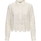 Jacqueline de Yong - Blouse - Zacht Roze - 100% Katoen - Geborduurd Detail