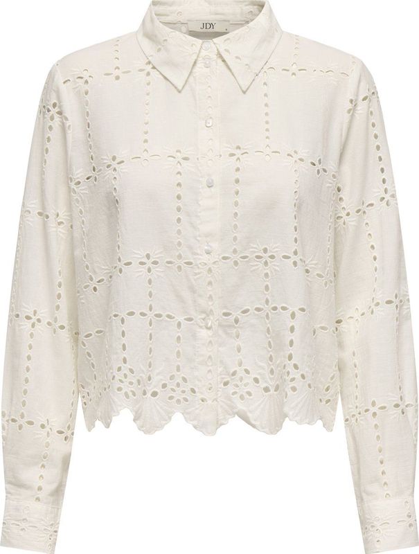 Jacqueline de Yong - Blouse - Zacht Roze - 100% Katoen - Geborduurd Detail