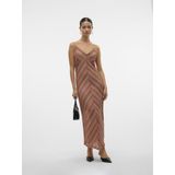 Vmdemi - Lange Jurk - Enkel Lengte - Mouwloos - V-Hals - Regular Fit