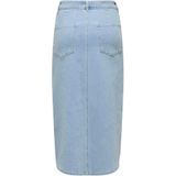 Spijkerrok - Denim - Blauw - Mid Waist - Split Voorzijde