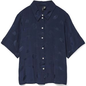 Vero Moda - Vmtrille 2/4 - T-shirt - Marineblauw - Halflange Mouwen
