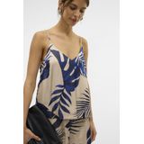 Vero Moda - Grafische Top - Dieppaarse en Blauwe Tint - 69% Viscose en 31% Polyester