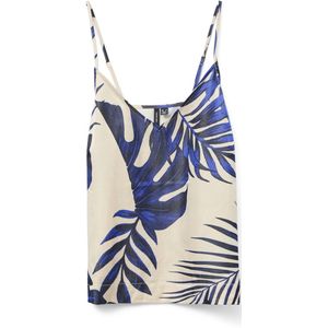 VERO MODA - VMVINA - Spaghetti Top - Blauw - Bloemenprint