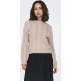 Only - Truien - Beige - Synthetisch