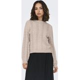 Only - Truien - Beige - Synthetisch