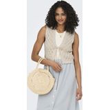 Only - Onlchili S/l String Vest - Gilet - Ecru - Gerecycled Katoen