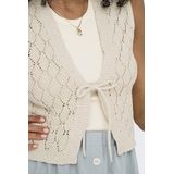 Only - Onlchili S/l String Vest - Gilet - Ecru - Gerecycled Katoen