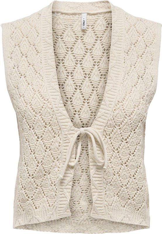 Only - Onlchili S/l String Vest - Gilet - Ecru - Gerecycled Katoen