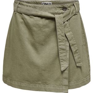 ONLY - ONLPRIME - Damesrok - Aloë - Hoge Taille - 100% Katoen