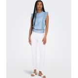 Onlkaro - Top - Korte Mouwen - O-hals - Regular Fit - Kanten Detail