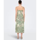 ONLY - Jurk - Ecru - 3/4 Lengte - Mouwloos - Bloemenprint