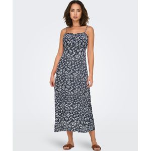 Viscose - Jerseyjurk - Bloemenprint - Carréhals - Mouwloos