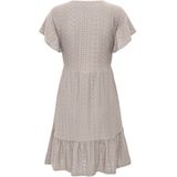 Jurk - V-Hals - Korte Mouwen - Mini-lengte - Regular Fit - Ruches