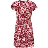 Jurk - V-Hals - Korte Mouwen - Ruches - Regular Fit