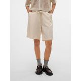 VERO MODA - NETHE - Broek - Beige - Regular Fit - Mid Waist