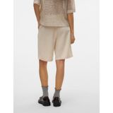 VERO MODA - NETHE - Broek - Beige - Regular Fit - Mid Waist