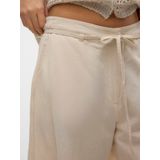 VERO MODA - NETHE - Broek - Beige - Regular Fit - Mid Waist
