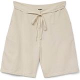 VERO MODA - NETHE - Broek - Beige - Regular Fit - Mid Waist