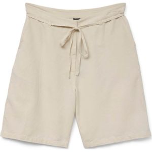 VERO MODA - NETHE - Broek - Beige - Regular Fit - Mid Waist